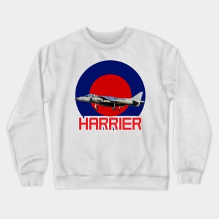 Harrier Jump jet in RAF Roundel Crewneck Sweatshirt